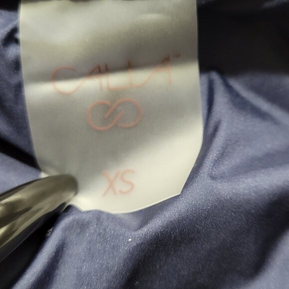 CALIA Cold Dash Run Vest Womens Size XS Blue Full Zip Quilted Jacket Zip Pockets - Picture 10 of 15